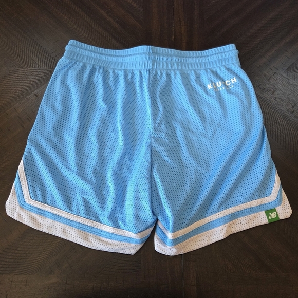 New Balance Klutch Athletics UNC Blue Mesh Standard Fit Basketball Shorts Large - Picture 9 of 12